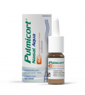 Pulmicort Nasal Aqua (120 doses), 64 mcg/dose x 1 susp pulv nasal, 64 g/dose x 1 susp pulv nasal