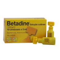 Betadine, 100 mg/mL-5 mL x 10 sol cut