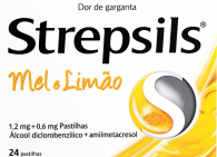 Strepsils Mel e limão, 1,2/0,6 mg x 24 pst