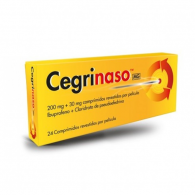 Cegrinaso MG, 200 mg + 30 mg Blister 24 Unidade(s) Comp revest pelic