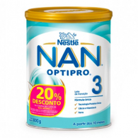 NAN Optipro 3 Leite em pó de transição 800 g com Desconto de 20%