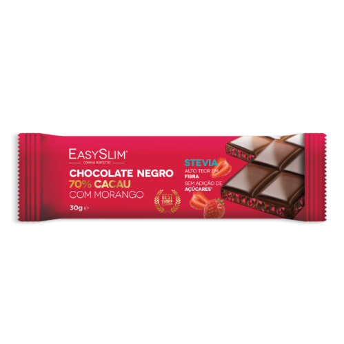 Easyslim Chocolat Negro 70% Morango 30G