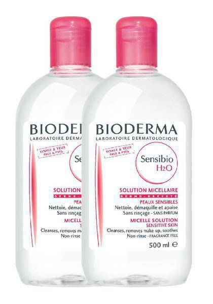 Bioderma Sensibio H2O Duo Solução micelar 2 x 500 ml