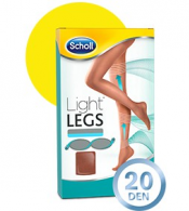 Scholl Light Legs Coll Comp 20den M Pele